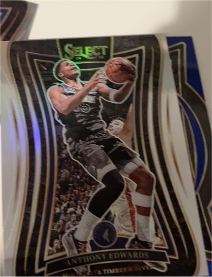 2022-23 Panini Select Blue #Anthony Edwards Minnesota Timberwolves — front