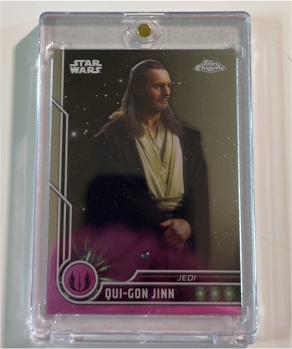 2023 Topps Chrome Star Wars #60 Qui-Gon Jinn — front
