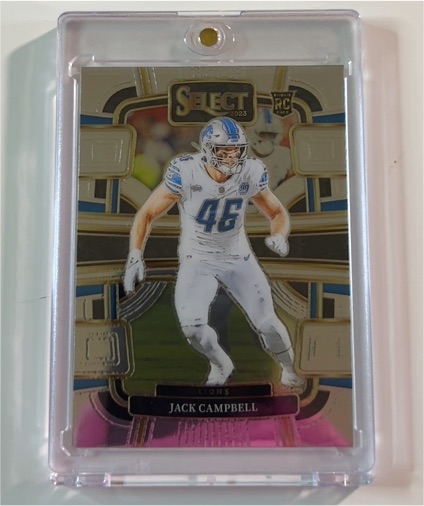 2023 Panini Select #33 Jack Campbell Detroit Lions RC — front
