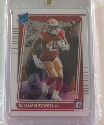 2021 Donruss Optic #291 Elijah Mitchell — front