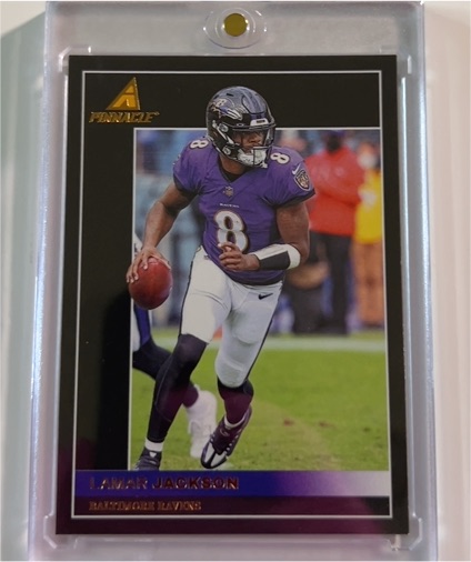 2021 Panini Chronicles Pinnacle #8 Lamar Jackson — front
