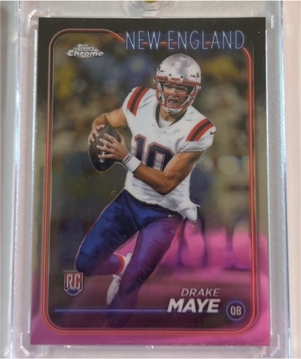 2024 Topps Chrome #203 Drake Maye — front