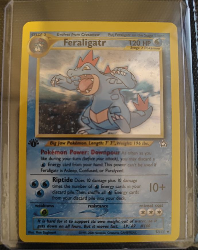 2000 Pokémon Neo Genesis #5 Feraligatr — front