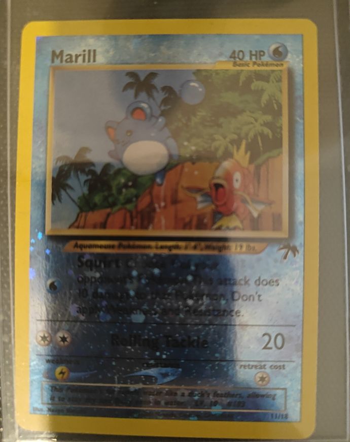 1999 Pokemon Southern Islands #11 Marill — front