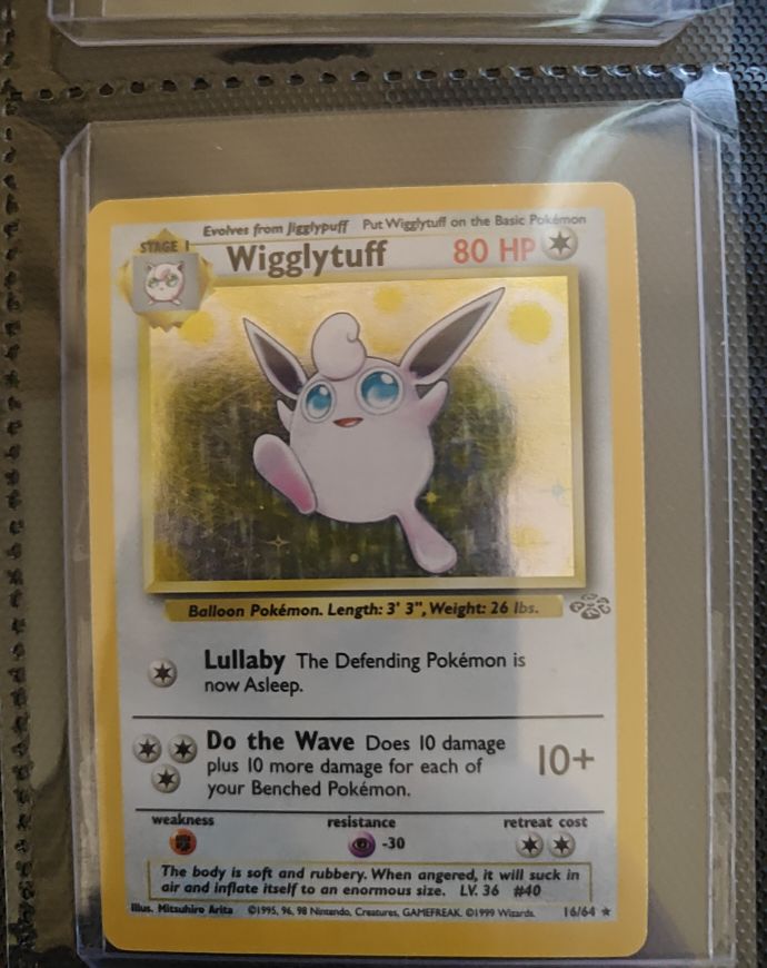 1999 Pokémon Jungle #40 Wigglytuff — front