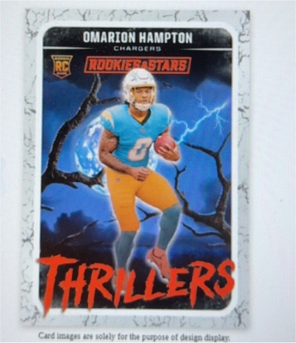 2024 Panini Rookies & Stars Thrillers #T-OHA Omarion Hampton — front