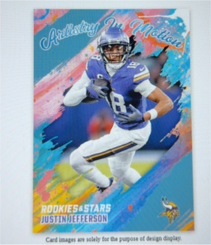 2022 Donruss Artistry In Motion Justin Jefferson — front