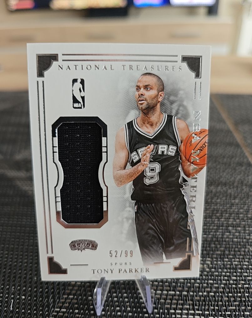 2015-16 Panini National Treasures #52 Tony Parker — front