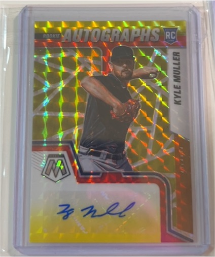 2022 Panini Mosaic #RAM-KM Kyle Muller Rookie Autographs Mosaic — front