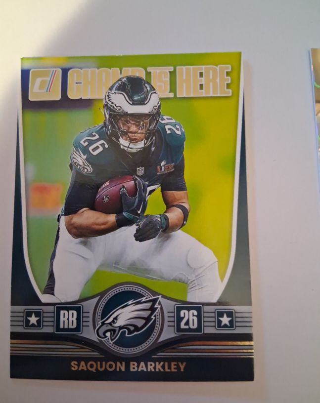 2025 Panini Donruss Champ Is Here #CIH-SBY Saquon Barkley — front