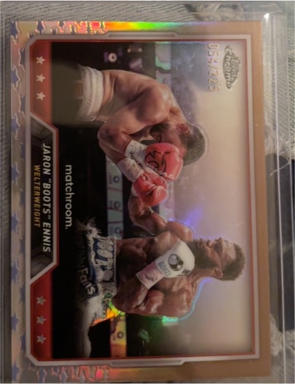 2024 Topps Chrome Boxing #42 Jaron "Boots" Ennis — front