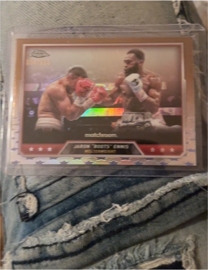 2024 Topps Chrome Boxing #42 Jaron "Boots" Ennis — front