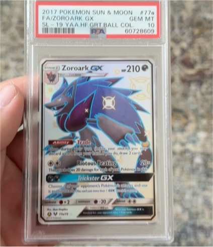 2017 Pokémon Sun & Moon #77a Zoroark GX — front