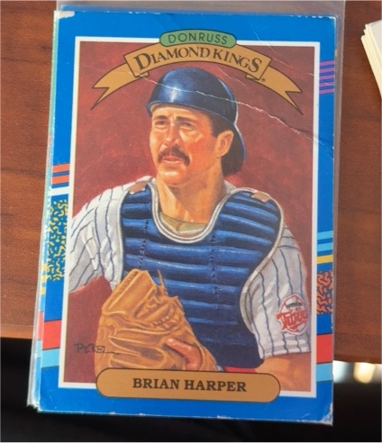 1991 Donruss Diamond Kings #22 Brian Harper — front