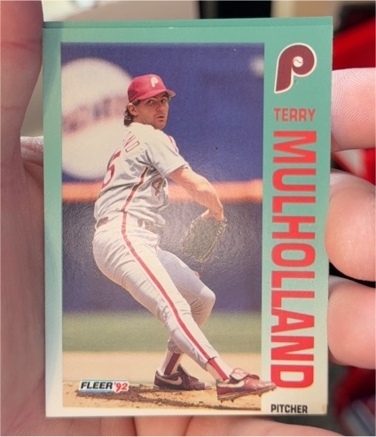 1992 Fleer #542 Terry Mulholland — front