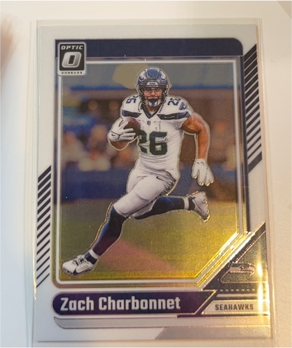 2024 Donruss Optic #179 Zach Charbonnet — front