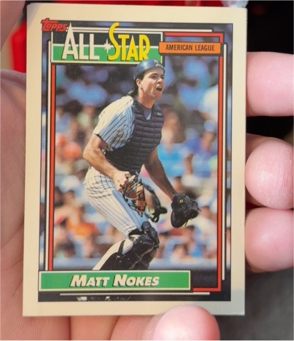 1992 Topps All-Star #404 Matt Nokes — front