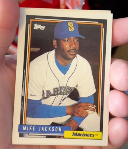 1992 Topps #411 Mike Jackson — front
