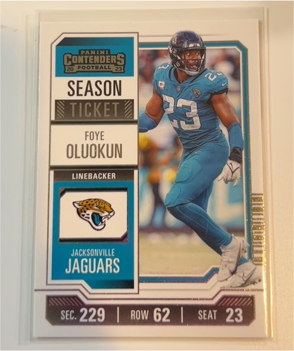 2023 Panini Contenders Season Ticket #46 Foye Oluokun — front
