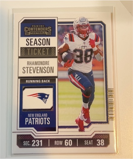 2023 Panini Contenders Season Ticket #71 Rhamondre Stevenson — front
