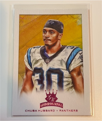 2021 Panini Chronicles Gridiron Kings #GK-19 Chuba Hubbard — front