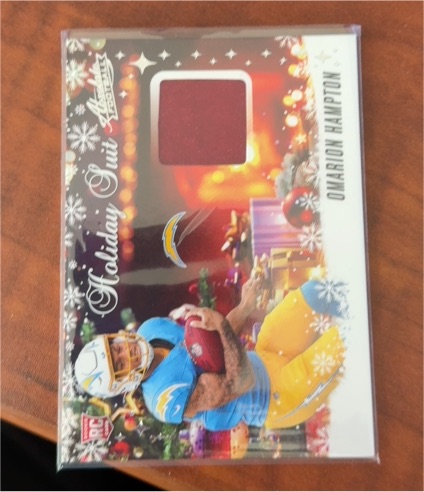 2025 Panini Absolute Holiday Suit #HS-OHN Omarion Hampton — front