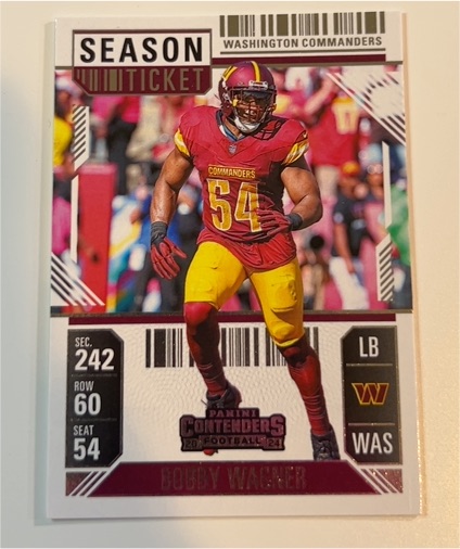 2024 Panini Contenders Season Ticket #100 Bobby Wagner — front
