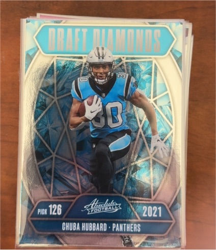2025 Panini Absolute Draft Diamonds #DD-CHD Chuba Hubbard — front