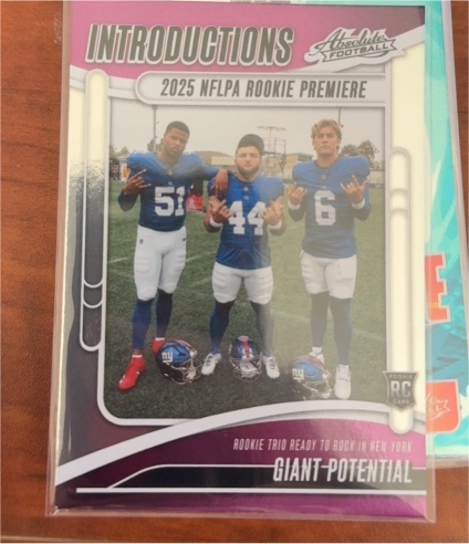 2025 Panini Absolute Introductions #I-CSO Jaxson Dart Abdul Carter Cam Skattebo — front