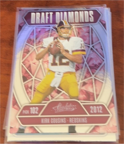 2025 Panini Absolute #DD-NCS Kirk Cousins Draft Diamonds Washington Redskins — front