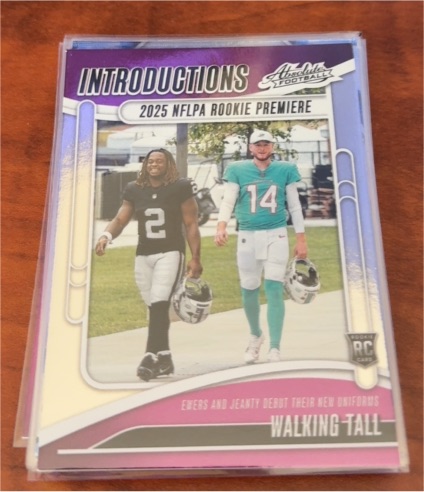 2025 Panini Absolute Introductions #I-QES Ewers and Jeanty Walking Tall — front