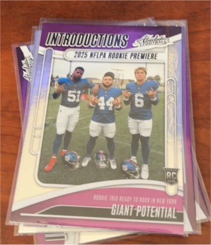 2025 Panini Absolute Introductions #I-CSO Jaxson Dart Cam Skattebo Abdul Carter — front