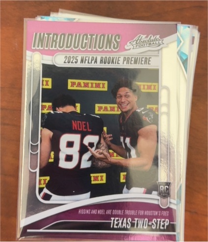 2025 Panini Absolute #I-JNL Jaylin Noel & Jayden Higgins Rookie Introductions — front