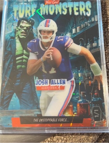 2024 Wild Card Turf Monsters #1/1 Josh Allen — front