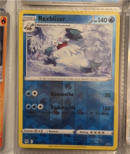 2022 Pokémon Lost Origin #043 Rexblisar — front