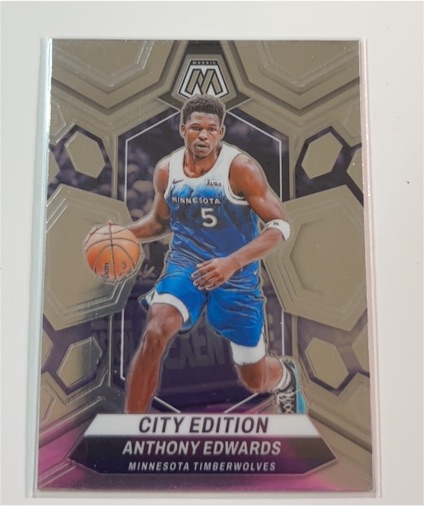 2023-24 Panini Mosaic #273 Anthony Edwards City Edition — front