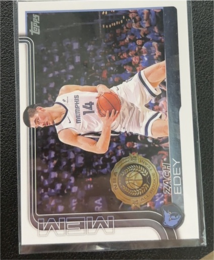 2025-26 Topps #186 Zach Edey — front