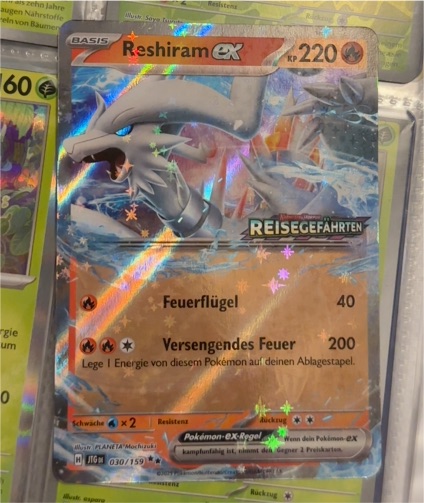 2021 Pokémon TCG SV09: Journey Together #030 Reshiram ex — front