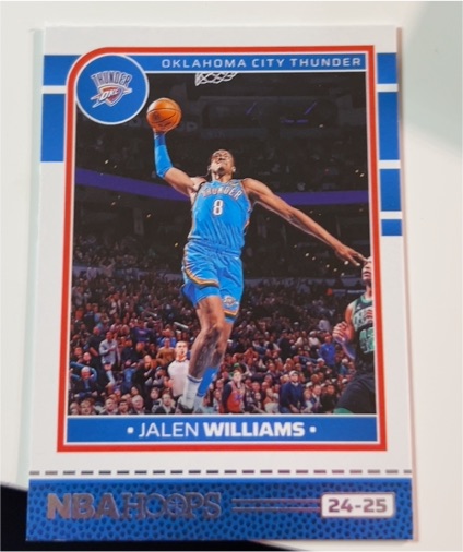 2024-25 Panini NBA Hoops #201 Jalen Williams — front