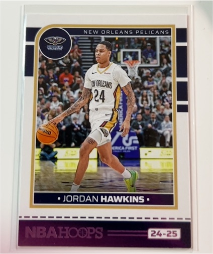 2024-25 Panini NBA Hoops #24-25 Jordan Hawkins — front