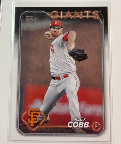 2024 Topps Series 2 #497 Alex Cobb — front