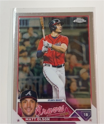 2023 Topps Chrome #163 Matt Olson — front