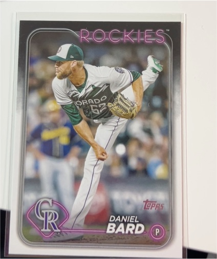 2024 Topps Series 1 #320 Daniel Bard Colorado Rockies — front