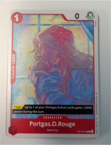 One Piece Card Game OP13-014 Portgas.D.Rouge — front