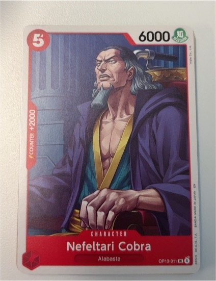 One Piece Card Game OP13-011 Nefeltari Cobra — front