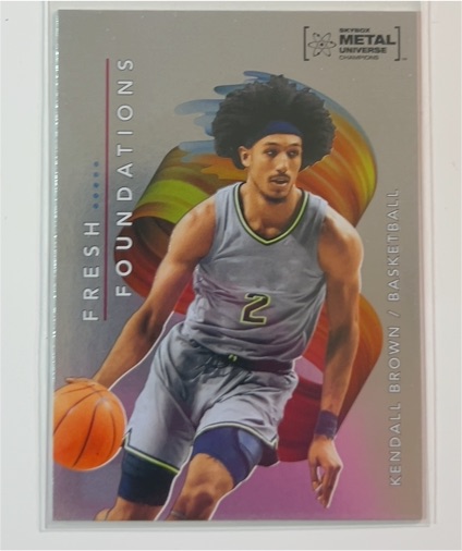 2022 SkyBox Metal Universe Champions #FF33 Kendall Brown Fresh Foundations — front