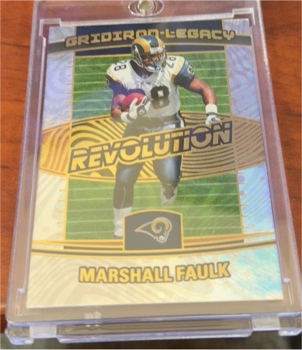2025 Panini Revolution Gridiron Legacy #9 Marshall Faulk — front