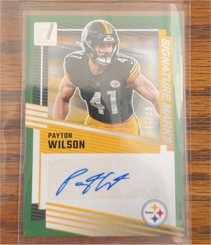 2024 Donruss Signature Marks #02/25 Payton Wilson — front