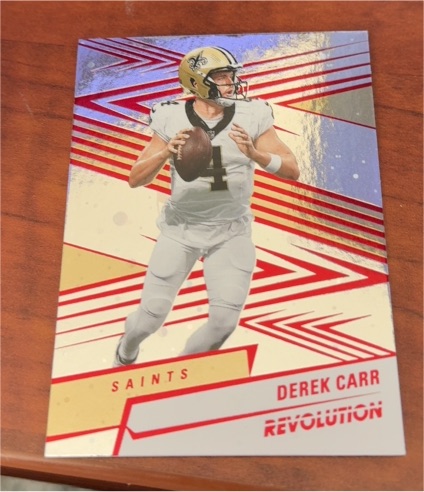 2025 Panini Revolution Derek Carr — front