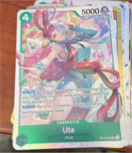 One Piece Card Game OP13-023 Uta Carrying On His Will — front